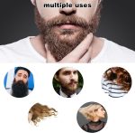 ⁦ALMEKAQUZ 4Pcs Folding Beard Comb,Portable Men's Beard Comb,Pocket Folding Comb,Travel Comb,Portable Beard Comb with Clip,Men's Beard Hair Care Styling Grooming (Black)⁩ - الصورة ⁦8⁩