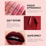 ⁦Petansy 6 Colors Matte Lipstick Set Long Lasting Waterproof Velvet Lipstick Kit Velvet Smooth Lipstick Gift Set with Gift Box⁩ - الصورة ⁦4⁩