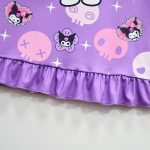 ⁦MSSmile-FANKID Kuromi Nightgowns Little Girls Casual Kuromi Dress Costume, Purple02, 5-6 Years⁩ - الصورة ⁦7⁩