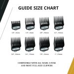 ⁦Wahl Professional Premium Cutting Guides, #1-#8, with Organizer, Secure Fit, Durable Metal Clips⁩ - الصورة ⁦5⁩