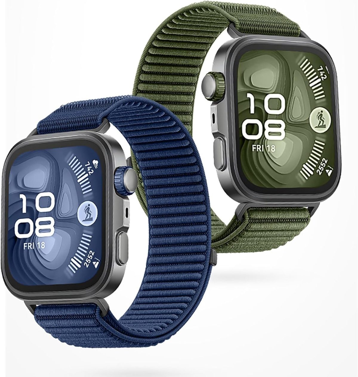 ⁦GIOPUEY Compatible with Huawei Watch Fit 4 Pro/Fit 4/3, Soft Nylon Braided Strap [Unisex] [Breathable], per Huawei Watch Fit 4 Pro/Fit 4/3⁩ - الصورة ⁦2⁩