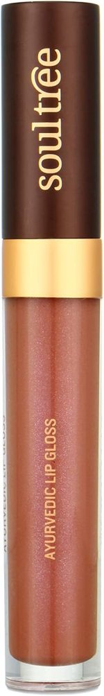 SoulTree Ayurvedic Lip Gloss - Coral Pink Colour(203), 5 g