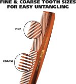 ⁦Wahl Beard, Mustache, & Hair Styling Comb for Men's Grooming - Handcrafted & Hand Cut with Cellulose Acetate - Smooth, Rounded Tapered Teeth - Model 3328⁩ - الصورة ⁦3⁩