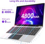 ⁦jumper Laptop, Laptop Computer with 365, 12GB RAM 512GB SSD, 14-inch FHD Display, Celeron N4000 CPU, Thin & Portable, 2.4/5G WiFi, BT4.0⁩ - الصورة ⁦4⁩
