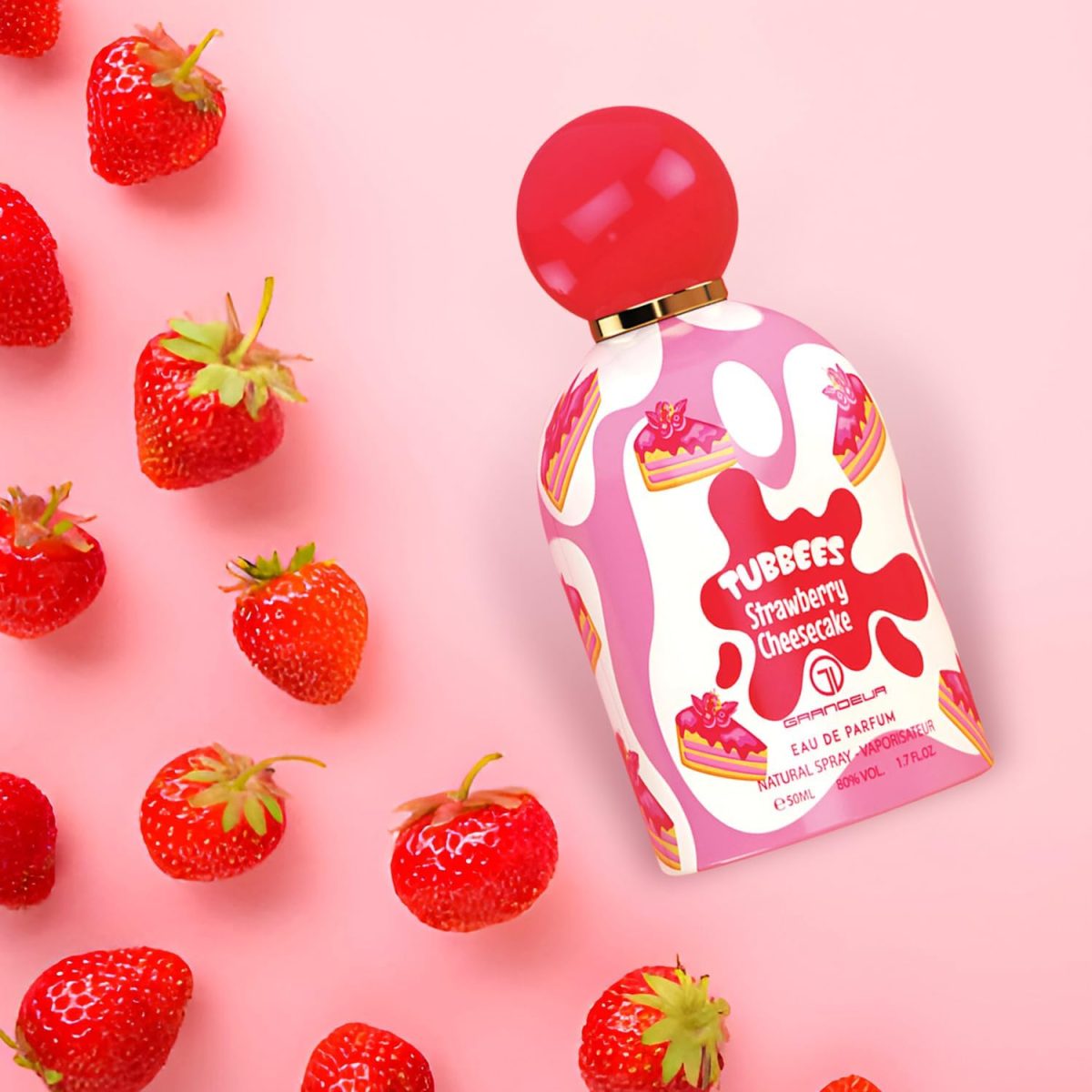 ⁦Grandeur Tubbees Strawberry Cheesecake Eau de Parfum 50 ml⁩ - الصورة ⁦4⁩