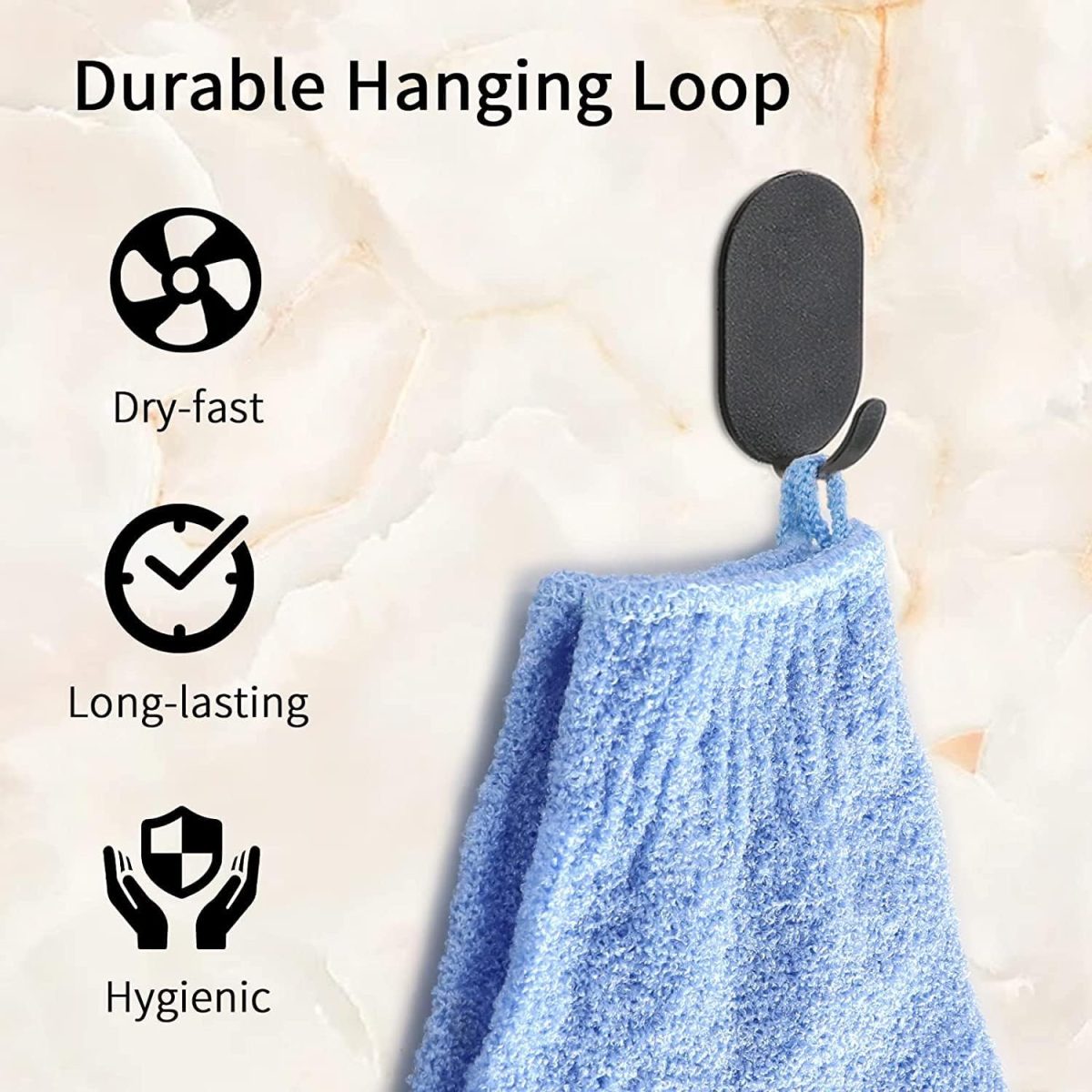 ⁦Beibi 8 Pairs of Exfoliating Bath Gloves, Exfoliating Scrub Gloves, Dead Skin Cell Removal Solvent, Exfoliating Shower Accessories for Showers, Spas, Massages and Body Scrubs for Men, Women and Kids⁩ - الصورة ⁦4⁩