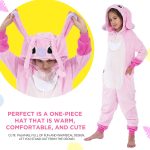 ⁦Yemnut Halloween Christmas Unisex Kids Flannel Cosplay Onesie Costume Outfit Suit for Girls and Boys⁩ - الصورة ⁦3⁩