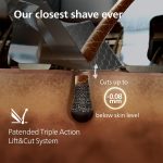 ⁦Philips Razor i9000 Prestige Ultra Wet and Dry Razor for Men, Dark Grey, Pressure and Motion Sensor, Trimmer Attachment, Charging Station and Travel Case (Model XP9402/11)⁩ - الصورة ⁦3⁩