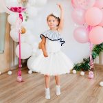⁦3Layered Tulle Tutu Skirt, Girl With Bow, Ballet Dress Up Kids Tutu Skirt⁩ - الصورة ⁦8⁩