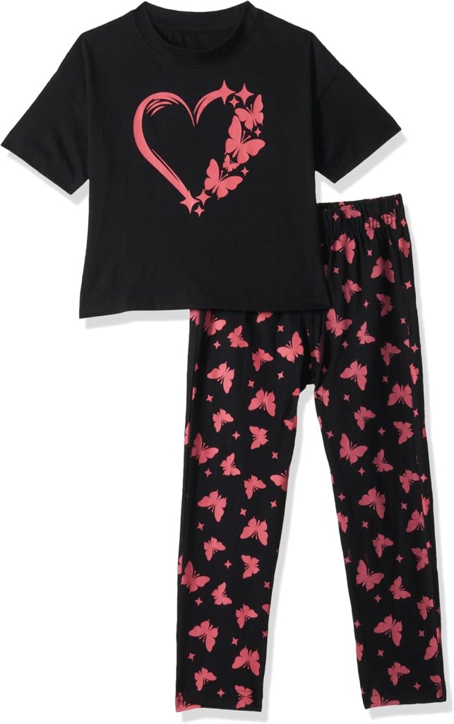 T2F Girls GLS-PJS-01 Pajama Set (pack of 2)