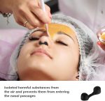 ⁦Tondiamo 100 Pieces Nose Plug Filter Disposable Nose Filter Sponge for Women Men Sunless Spray Tanning Outdoor Dust Construction Areas(Black)⁩ - الصورة ⁦3⁩
