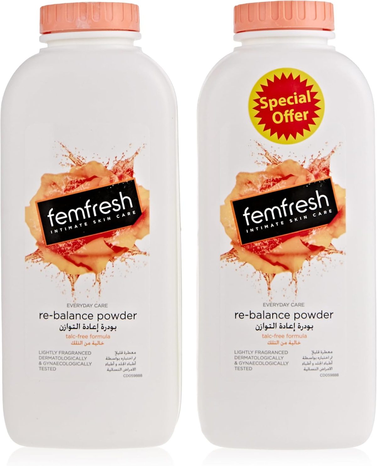 Femfresh Daily Powder with Delicant Scent Twin Pack 200g