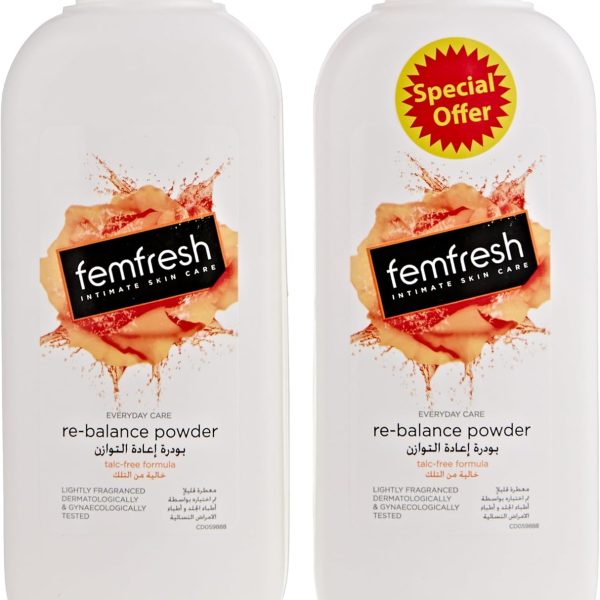 Femfresh Daily Powder with Delicant Scent Twin Pack 200g
