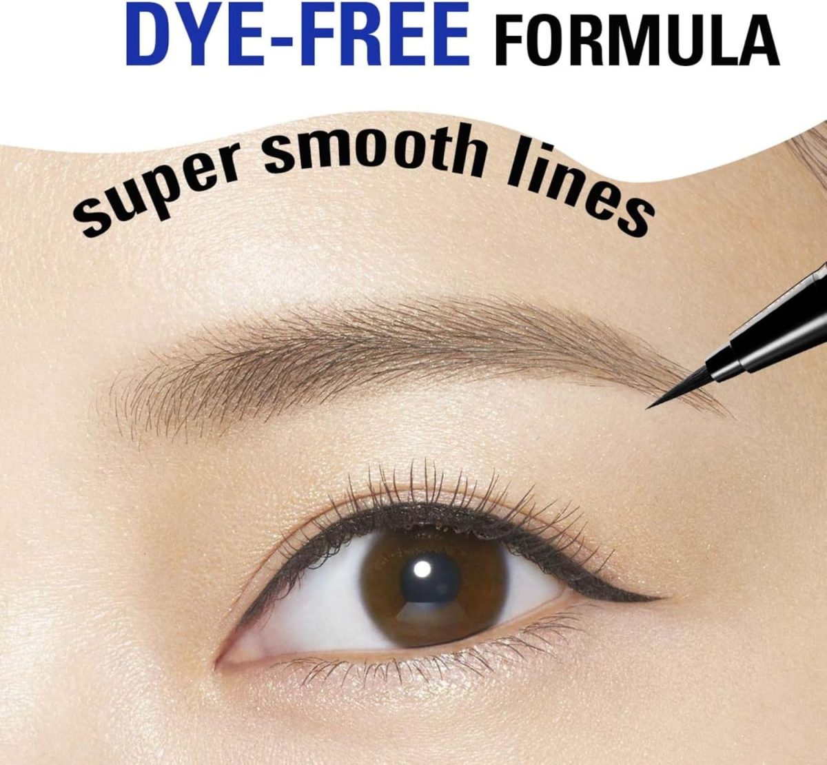 ⁦Heroine Make KISSME E Prime Liquid Eyeliner (01 Jet Black) Super Waterproof Ultra Fine Tip for Precise Eye Makeup Stay All Day Long⁩ - الصورة ⁦7⁩