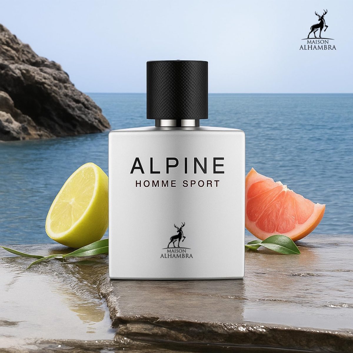 ⁦او دي بارفان الباين هوم سبورت من الهامبرا 100 مل | عطر فاخر يدوم طويلا | رائحة عطرية مستوردة فاخرة للرجال والنساء | مجموعة هدايا عطور | لجميع المناسبات (عبوة من قطعة واحدة)⁩ - الصورة ⁦5⁩