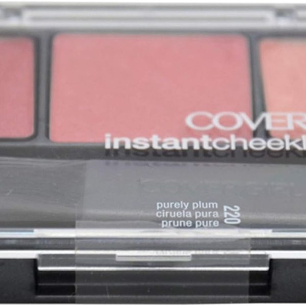 COVERGIRL Instant Cheekbones Contouring Blush Purely Plum 220, 0.29 Ounce Pan (packaging may vary)
