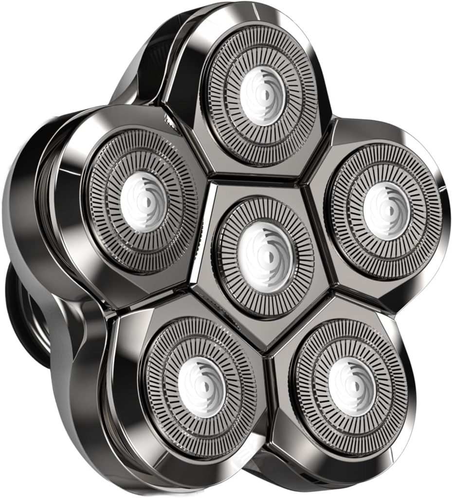 AidallsWellup 6D Blade Refills, 𝐎𝐍𝐋𝐘 𝐟𝐨𝐫 𝐌𝐨𝐝𝐞𝐥: 𝐀𝐖-𝐏𝐑𝐎𝟎𝟎𝟏, for AidallsWellup Electric Head Shaver for Bald Men
