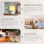 ⁦ECVV 4pcs Essential Oil Set 10ml Each Bottle For Humidifier Oil Fragrance Diffuser Home Fragrance Refill Oils Gift Set⁩ - الصورة ⁦2⁩