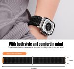 ⁦Compatible with Apple Watch Band Series 10/9/8/7/6/5/4/SE/Ultra Braided Nylon iwatch Band 40mm 44mm 41mm 45mm 42mm 46mm 49mm Thin Stainless Sport Loop Strap Men Women⁩ - الصورة ⁦5⁩