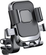 Azonee Motorcycle Phone Holder, Bicycle Phone Holder, Outdoor Riding Motorcycle Bicycle Mobile Phone Navigation Mount, Compatible with iPhone Samsung Google and All 4.5''-7.1'' Phones