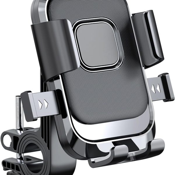 Azonee Motorcycle Phone Holder, Bicycle Phone Holder, Outdoor Riding Motorcycle Bicycle Mobile Phone Navigation Mount, Compatible with iPhone Samsung Google and All 4.5''-7.1'' Phones