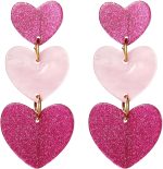Shining Diva Fashion Latest Stylish Western Earrings for Women Girls (15843er) (Pink)