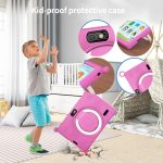 ⁦7 inch Kids Tablet, Quad Core Android 12 2GB 32GB, Parental Control, Eye Protection, Shockproof Case, Dual Camera, WiFi, Bluetooth, Learning Tablet for Kids - K2 (Pink)⁩ - الصورة ⁦5⁩