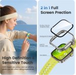 ⁦Vurtboly 2Pack Case Compatible with Huawei Watch Fit 4 Pro 2025, Rugged Protective Bumper PC Cover with Buit-in Screen Protector, Full Coverage Case Accessories for Huawei Watch Fit 4 Pro Titanium⁩ - الصورة ⁦2⁩
