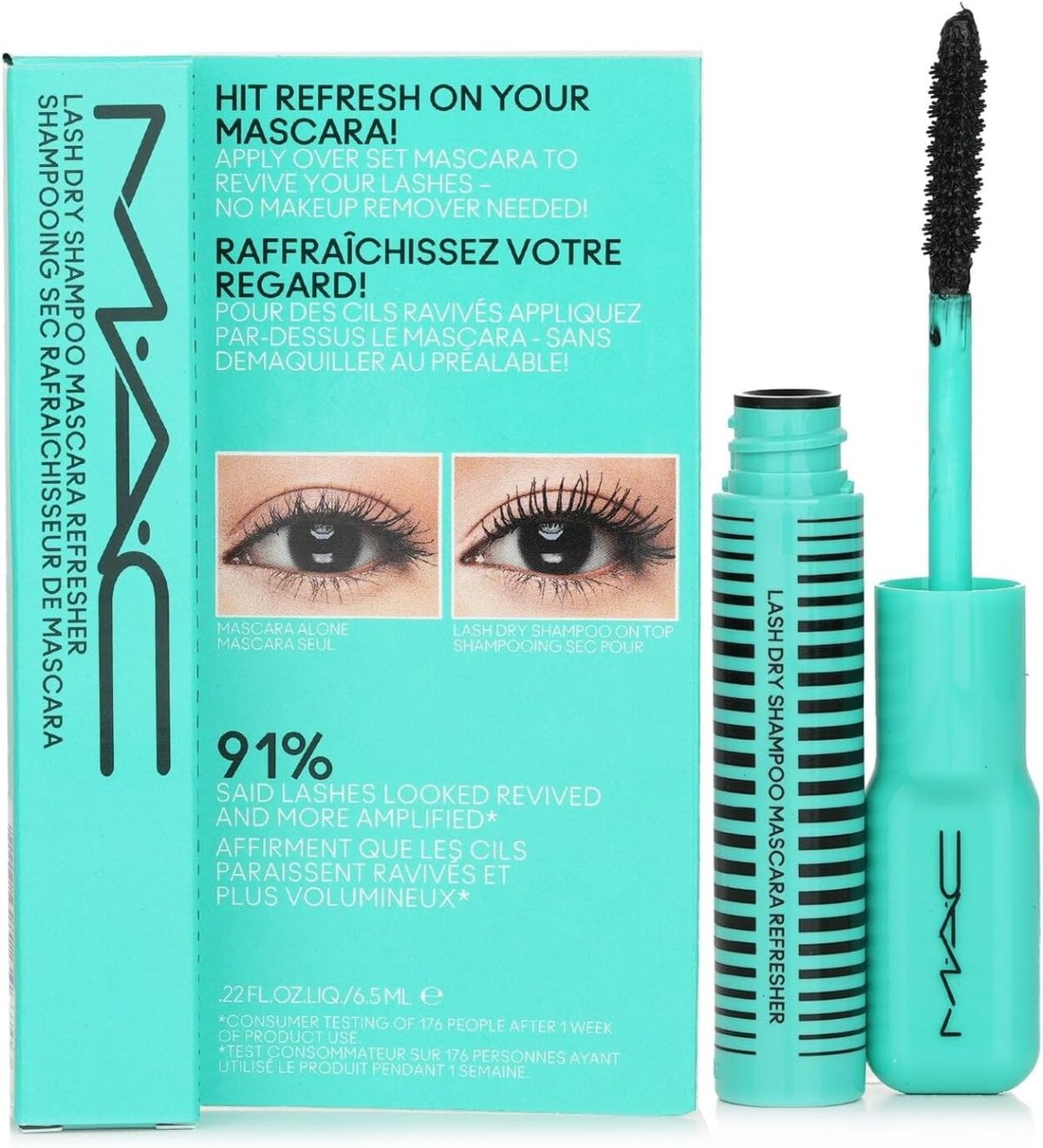 ⁦MAC Lash Dry Shampoo Mascara Refresher - .22 fl oz / 6.5 mL⁩ - الصورة ⁦6⁩