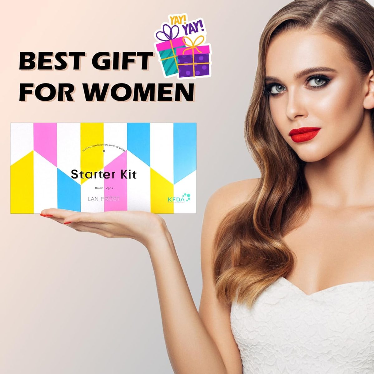 ⁦BB Pigment Glow Serum Starter Kit Hyaluronic Acid Essence Foundation Skin Care Kit 8 ml 12 Pieces Combined with Niacinamide and Peptides to Brighten Skin Tone Anti-Ageing Foundation⁩ - الصورة ⁦7⁩