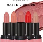 ⁦CHSEEO 6 Pcs love Heart Velvet Matte Lipstick Set, Mini Capsule Waterproof Long-Lasting Non-stick Cup Mini Lipstick Kit, Make Up Cosmetics Lip Gloss Gift Kit for Girls Women, Travel Size #1⁩ - الصورة ⁦8⁩