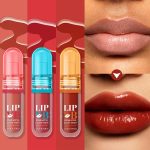 ⁦Lip Glaze - 4.7ml x Tinted Lipstick,Non-Sticky Nourishing Lipstick, Makeup Set for Travel Dating Wedding Commuting⁩ - الصورة ⁦8⁩