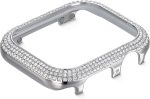 ⁦Swarovski Sparkling Smartwatch Case compatible with Apple Watch Series 4 and 5, 40mm, Silver Tone⁩ - الصورة ⁦2⁩