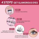 ⁦Mlen Diary Eyelash Extensions, 132 Pieces, 10-14 mm, C Curl, Individual Eyelashes, DIY Eyelash Extension Cluster, Individual Cluster Lashes, Natural Look Fake Lashes⁩ - الصورة ⁦7⁩