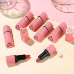 ⁦CHSEEO 6 Pcs love Heart Velvet Matte Lipstick Set, Mini Capsule Waterproof Long-Lasting Non-stick Cup Mini Lipstick Kit, Make Up Cosmetics Lip Gloss Gift Kit for Girls Women, Travel Size #1⁩ - الصورة ⁦7⁩