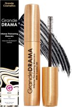 Grande Cosmetics GrandeDRAMA Intense Thickening Mascara with Castor Oil, Volumizing, Conditioning, Buildable Formula