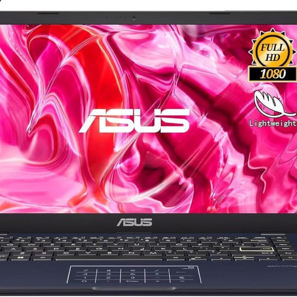 اسس لابتوب فيفو بوك جو 14 انش FHD، انتل سيليرون N4500، مايكروسوفت 365 لمدة عام واحد، واي فاي 5، USB نوع C، عمر بطارية 10 ساعات، ويندوز 11 هوم في وضع S، مع HDMI (4GB RAM | تخزين 128GB)