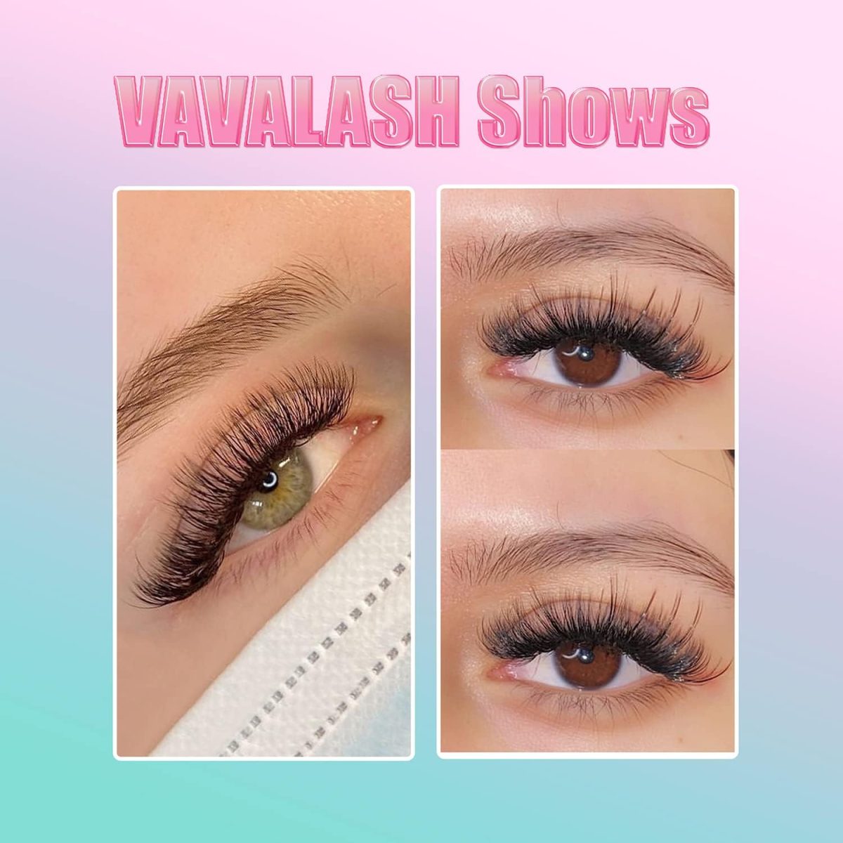 ⁦Eyelash Extensions 3D 4D 5D 6D 8D 9D 10D Thickness 0.07/0.1 C/D Curl Eyelashes Middle Stem & Long Stem Heat Bonded Premade Fans Russian Volume Lash Extensions Supplies (Middle Stem 10D-0.07-C-8-15mm)⁩ - الصورة ⁦6⁩