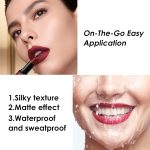 ⁦Petansy 6 Colors Matte Lipstick Set Long Lasting Waterproof Velvet Lipstick Kit Velvet Smooth Lipstick Gift Set with Gift Box⁩ - الصورة ⁦5⁩