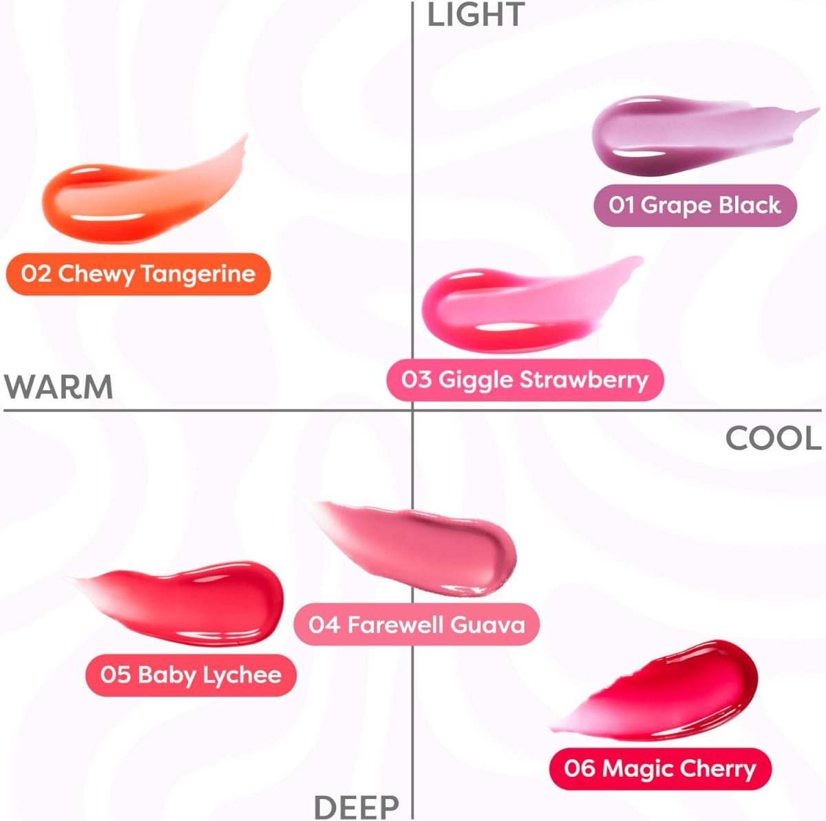 ⁦COLORGRAM FRUITY GLASS GLOSS 03 GIGGLE STRAWBERRY | Non-Sticky Glossy Lip Tint with Glass-Like Shine | Long-Lasting Hydrating Lip Gloss for Smooth & Plump Lips⁩ - الصورة ⁦4⁩