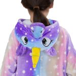 ⁦HQFURS Kids Unisex Unicorn Costume Animal Onesie Pajamas Halloween Christmas Gifts 6t⁩ - الصورة ⁦4⁩