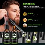 ⁦LOKDLAWEN Beard Kit for Men: Beard Wash, Conditioner, Oil, Balm, Brush, Comb, Scissors, Storage Bag, Gifts for Men, Dad, Husband, Boyfriend⁩ - الصورة ⁦4⁩