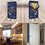 ⁦Portable Dryer, Foldable 1500W Electric Clothes Dryer, Clothes Drying Rack with Remote Control, Large Capacity Portable Laundry Drying Wardrobe for Home, Apartments, Dormitory, Travel⁩ - الصورة ⁦4⁩