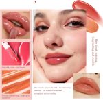 ⁦Moisturizing Gloss Stain Lip Oil, Transparent Lip Balm Care Stick Nourishing Repairing Non-sticky, Moisture&Lighten Lip Lines⁩ - الصورة ⁦2⁩