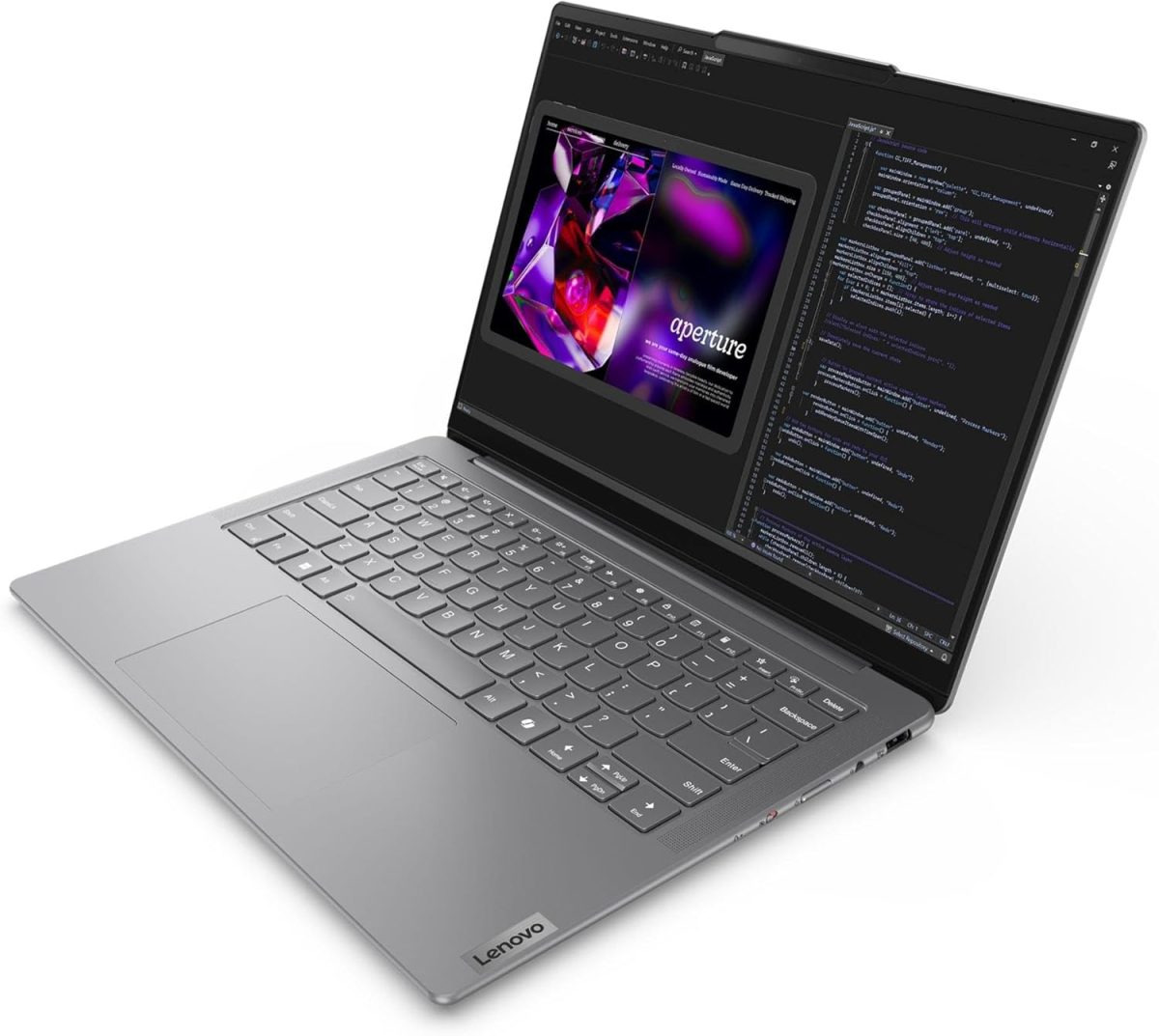 ⁦Lenovo Slim 7 14IMH9 2024 Laptop 14" WUXGA Touchscreen 16-Core Intel Ultra 7 Processor 155H 32GB LPDDR5 1TB SSD Intel ARC Graphics Thunderbolt 4 Wi-Fi 6E Backlit Keyboard Win11 Home w/ONT 32GB USB⁩ - الصورة ⁦3⁩