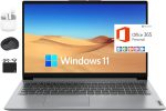 Lenovo IdeaPad Newest Flagship Laptop, 15.6" HD Display, Intel Dual Core Processor Up to 2.8GHz, 12GB RAM, 512GB SSD + 128GB eMMC, 1-Y Microsoft Office 365, Wi-Fi 6, Webcam, Win 11 +HubxcelAccessory