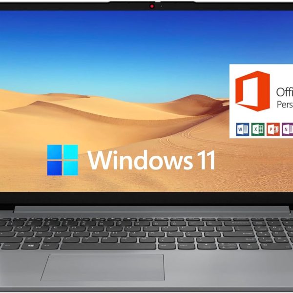 Lenovo IdeaPad Newest Flagship Laptop, 15.6" HD Display, Intel Dual Core Processor Up to 2.8GHz, 12GB RAM, 512GB SSD + 128GB eMMC, 1-Y Microsoft Office 365, Wi-Fi 6, Webcam, Win 11 +HubxcelAccessory