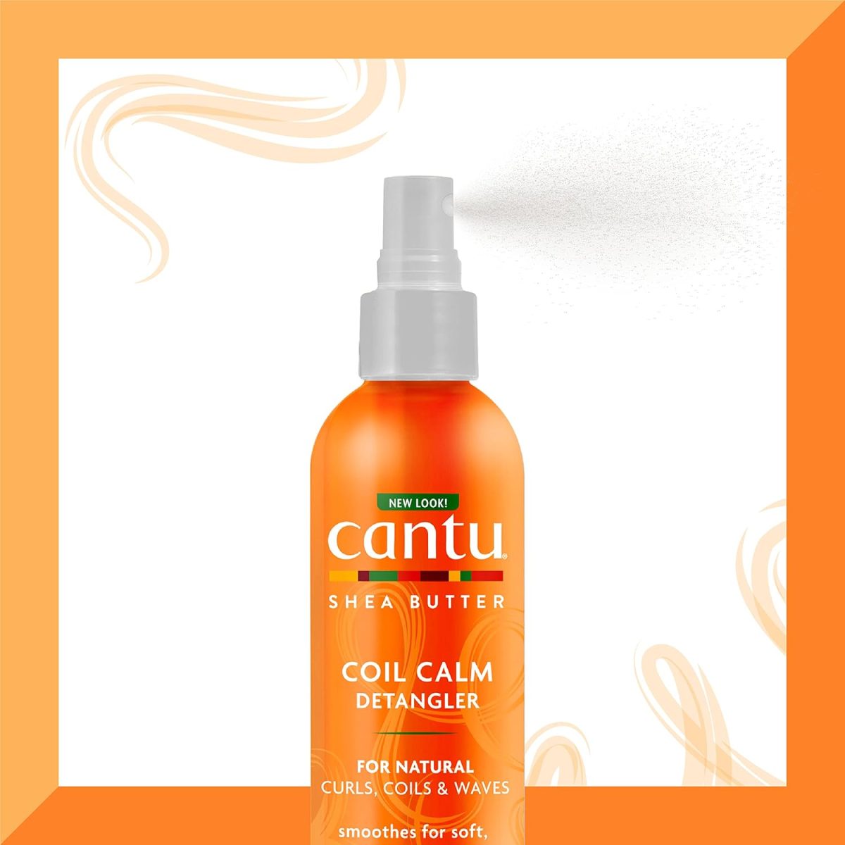 ⁦CANTU Shea Butter For Natural Hair Coil Calm Detangler, 237 ml⁩ - الصورة ⁦5⁩