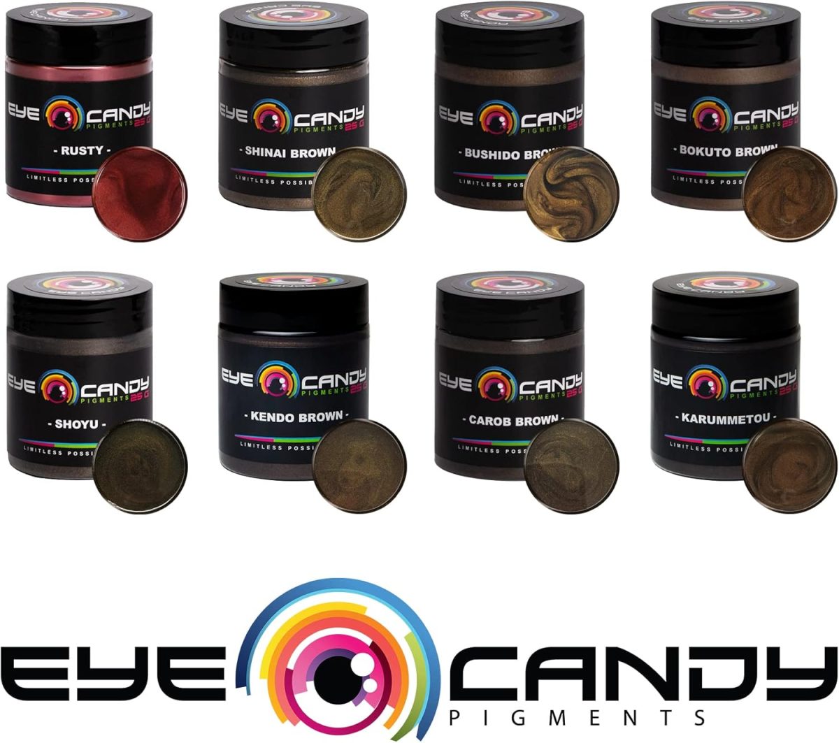 ⁦Eye Candy Bokuto Brown Mica Powder Pigment (25g) Multipurpose DIY Arts and Crafts Additive | Woodworking, Epoxy, Resin, Bath Bombs, Soap, Nail Polish, Lip Balm⁩ - الصورة ⁦8⁩