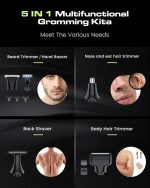 ⁦NALACAL Back Shavers for Men Long Handle, Electric Shavers with Detachable and Extendable, 5-in-1 Mens Back Shaver with Travel Lock, Self-Service Body Hair Trimmer for Wet or Dry Shaving⁩ - الصورة ⁦6⁩